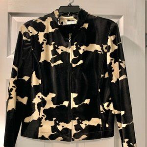 Pony Print Moto Jacket - Size M